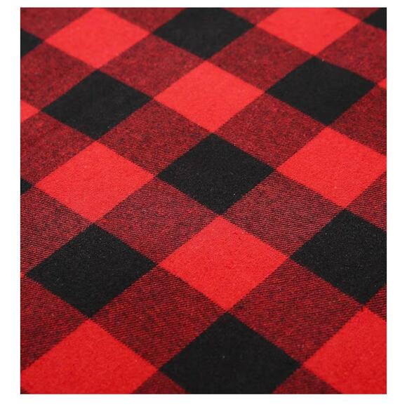 36” Red & Black Buffalo Plaid Christmas Tree Skirt Holiday Décor | New in Box - Picture 5 of 7